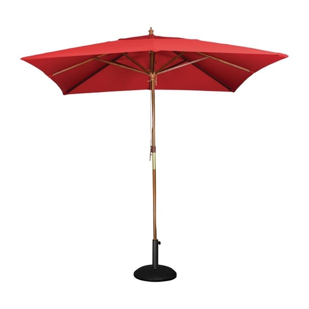Bolero Square Umbrella 2.5m Diameter Red GL306