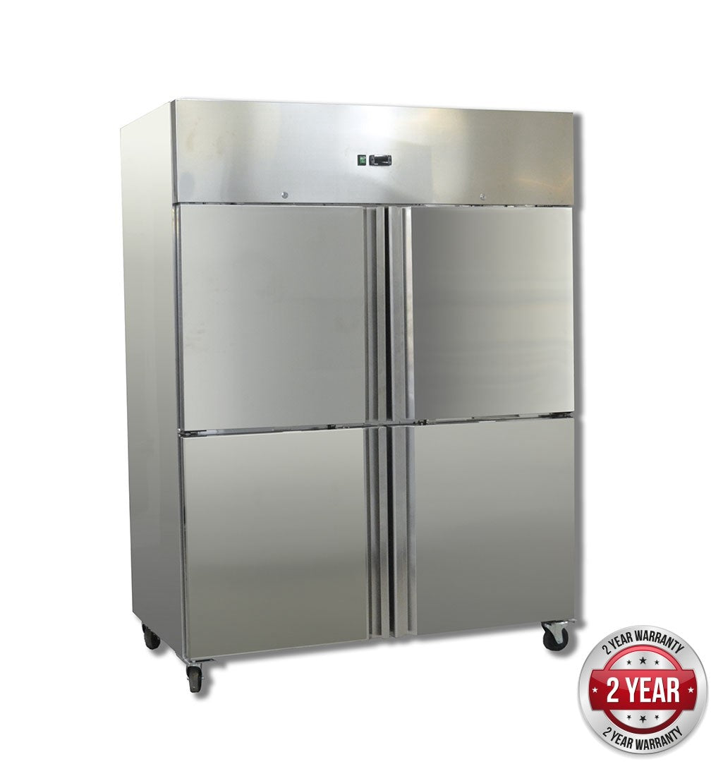 Thermaster GN1410TNM GRAND ULTRA Four 2/1 S/S Door Upright Fridge