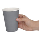 Fiesta Recyclable Takeaway Coffee Cups Single Wall Charcoal 340ml (Pack of 1000) GP416