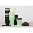 Fiesta Recyclable Coffee Cup Lids Black 340ml and 455ml (Pack of 1000) CW718