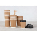 Fiesta Recyclable Takeaway Coffee Cups Double Wall Kraft 340ml (Pack of 500) GP440