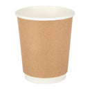 Fiesta Recyclable Takeaway Coffee Cups Double Wall Kraft 225ml (Pack of 25) GP436