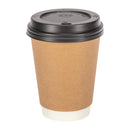 Fiesta Recyclable Coffee Cup Lids Black 340ml and 455ml (Pack of 50) CW717