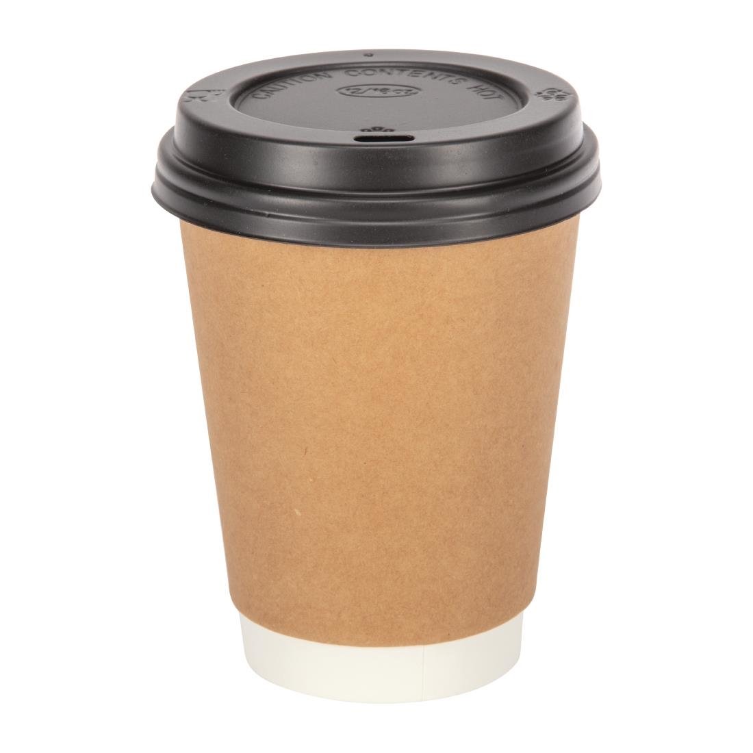 Fiesta Recyclable Takeaway Coffee Cups Double Wall Kraft 340ml (Pack of 500) GP440