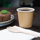 Fiesta Recyclable Espresso Takeaway Cups Kraft 114ml (Pack of 1000) GP447