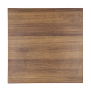 Bolero Pre-drilled Square Table Top Rustic Oak 600mm GR324