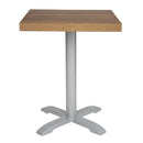 Bolero Pre-drilled Square Table Top Rustic Oak 600mm GR324