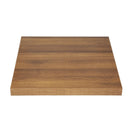 Bolero Pre-drilled Square Table Top Rustic Oak 700mm GR330