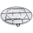 Bolero Round Centre Folding Table 6ft White HC270