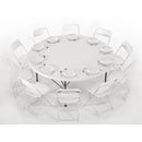 Bolero Round Centre Folding Table 6ft White HC270