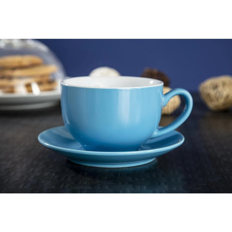 Olympia Cafe Cappuccino Cup Blue - 340ml (Box 12) HC404