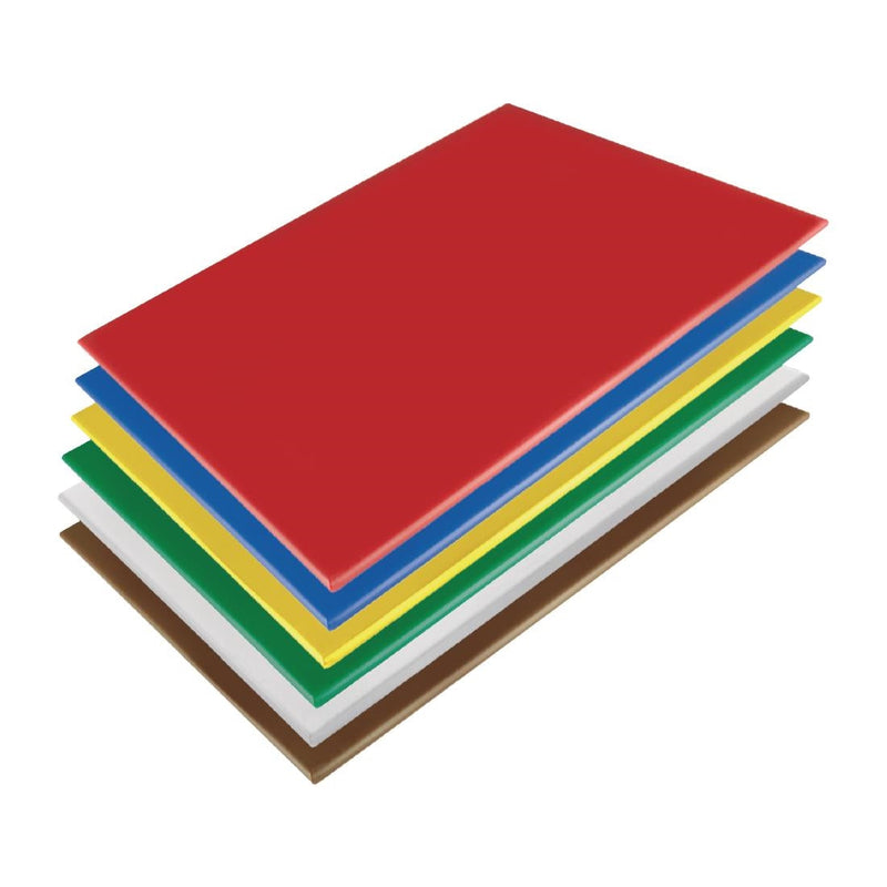 Hygiplas Low Density Set of 6 Chopping Board Set - 600x450x10mm HC879