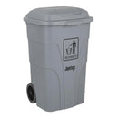 Jantex 120Ltr Wheelie Bin with Foot Pedal Grey HC923