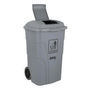 Jantex 120Ltr Wheelie Bin with Foot Pedal Grey HC923