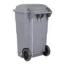 Jantex 120Ltr Wheelie Bin with Foot Pedal Grey HC923