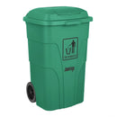 Jantex 120Ltr Wheelie Bin with Foot Pedal Green HC924