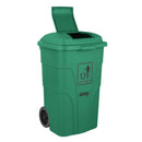 Jantex 120Ltr Wheelie Bin with Foot Pedal Green HC924