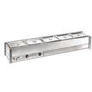 Roband Hot Bain-Marie BM16A fits 1 row x 6 1/2 size pans 6x 1/2 size 100mm pans & lids included HJ515
