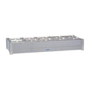 Roband Hot Bain-Marie BM25A fits 2 row x 5 1/2 size pans 10x 1/2 size 100mm pans & lids included HJ524