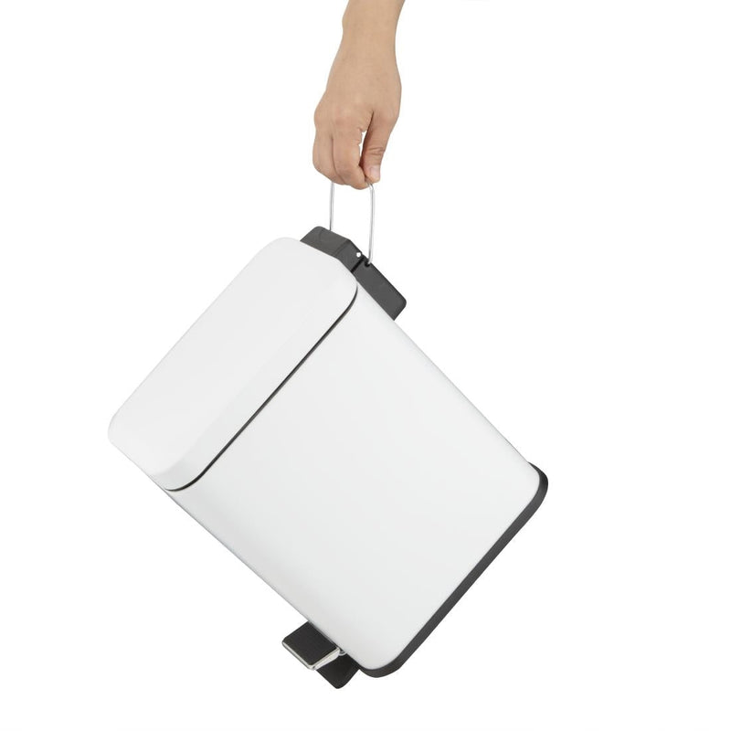 Jantex Slim Washroom Bin White 5Ltr HT475