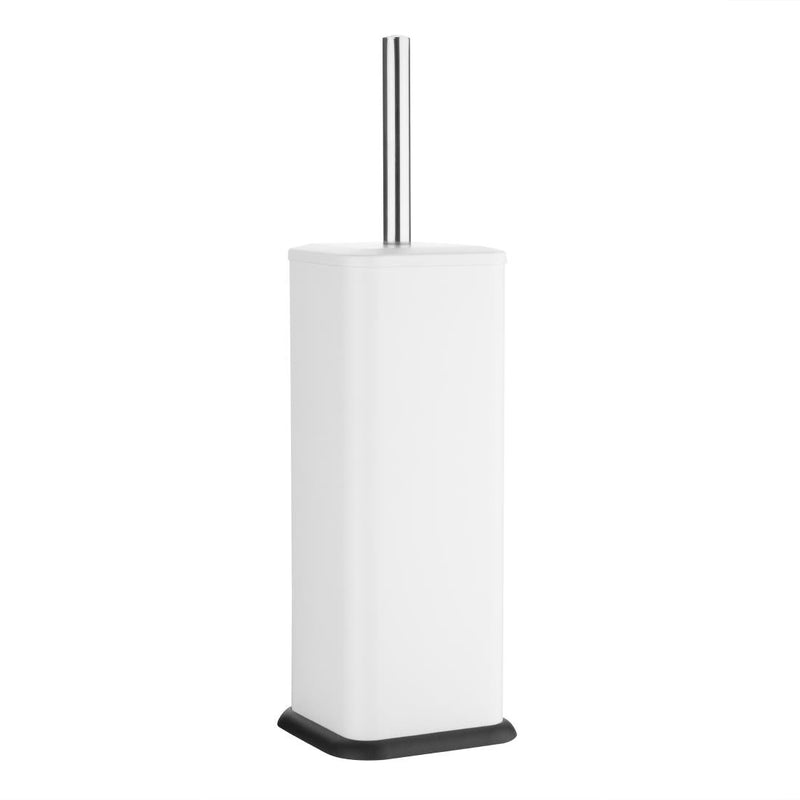 Jantex Square Toilet Brush and Holder - White HT477