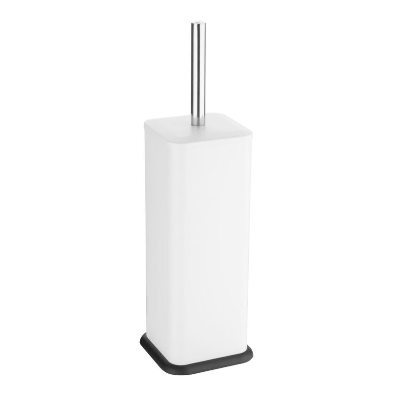 Jantex Square Toilet Brush and Holder - White HT477