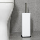 Jantex Square Toilet Brush and Holder - White HT477