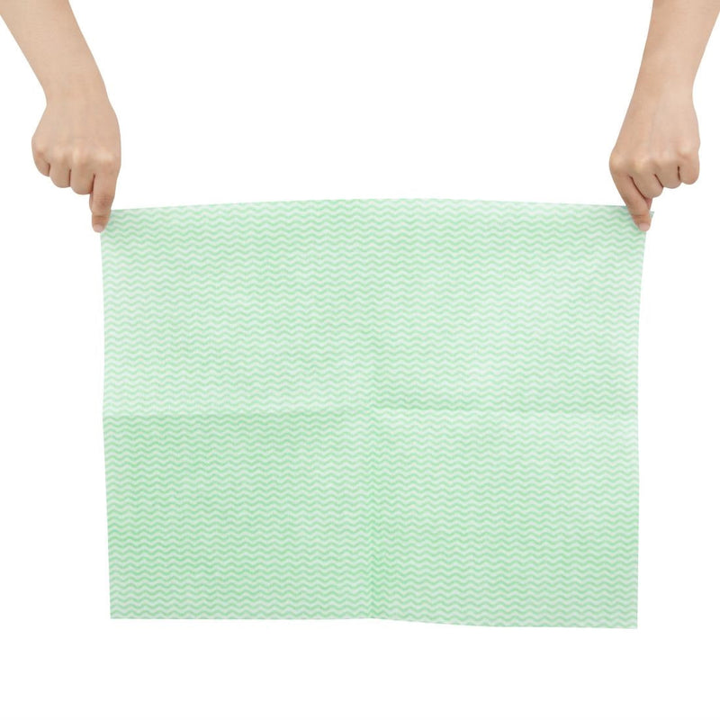 Jantex Heavy Duty Non-Woven Cloths Green (Pack of 25) HT491