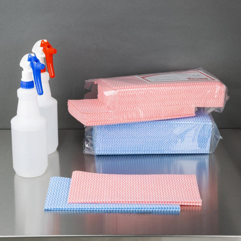 Jantex Washroom Cleaning Cloth Red (pack 50) HT494