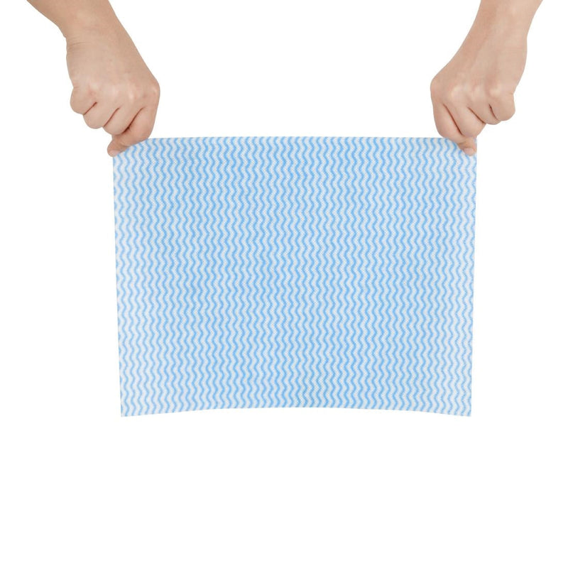 Jantex Green Compostable Cleaning Cloth Blue (Pack of 200) HT495