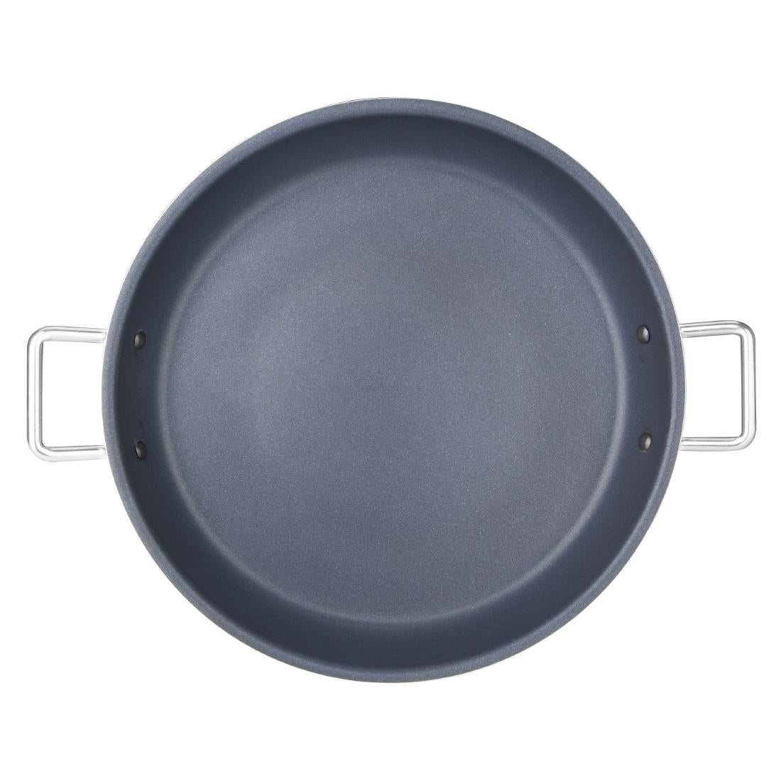 Vogue Aluminium Non-stick Teflon Platinum Plus Paella Pan 35cm HT990