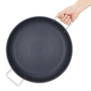 Vogue Aluminium Non-stick Teflon Platinum Plus Paella Pan 35cm HT990