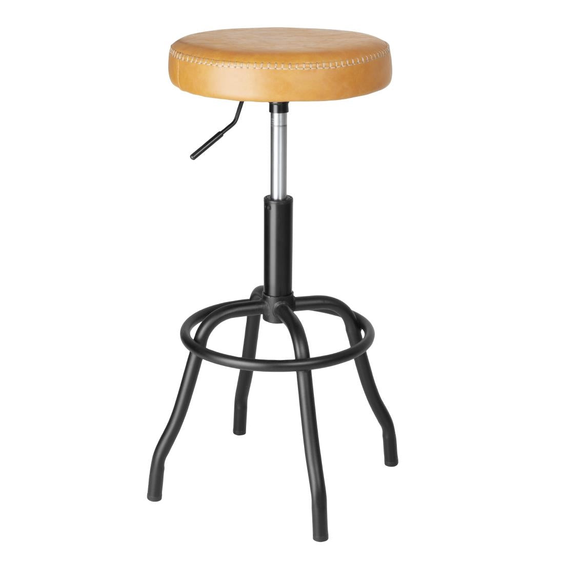 Bolero Brooklyn PU High Bar Stool - Caramel HW290