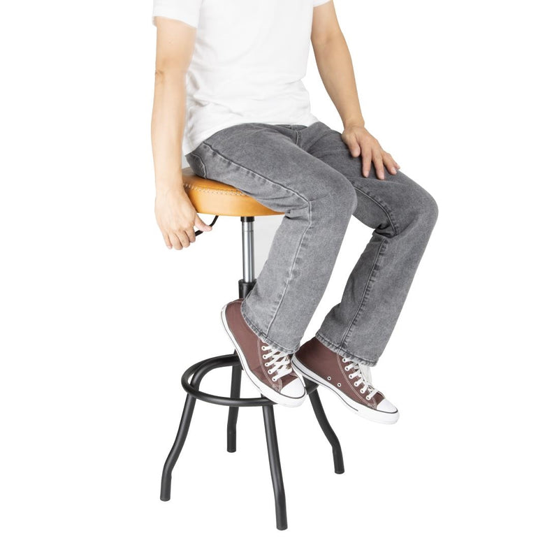 Bolero Brooklyn PU High Bar Stool - Caramel HW290