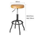 Bolero Brooklyn PU High Bar Stool - Caramel HW290