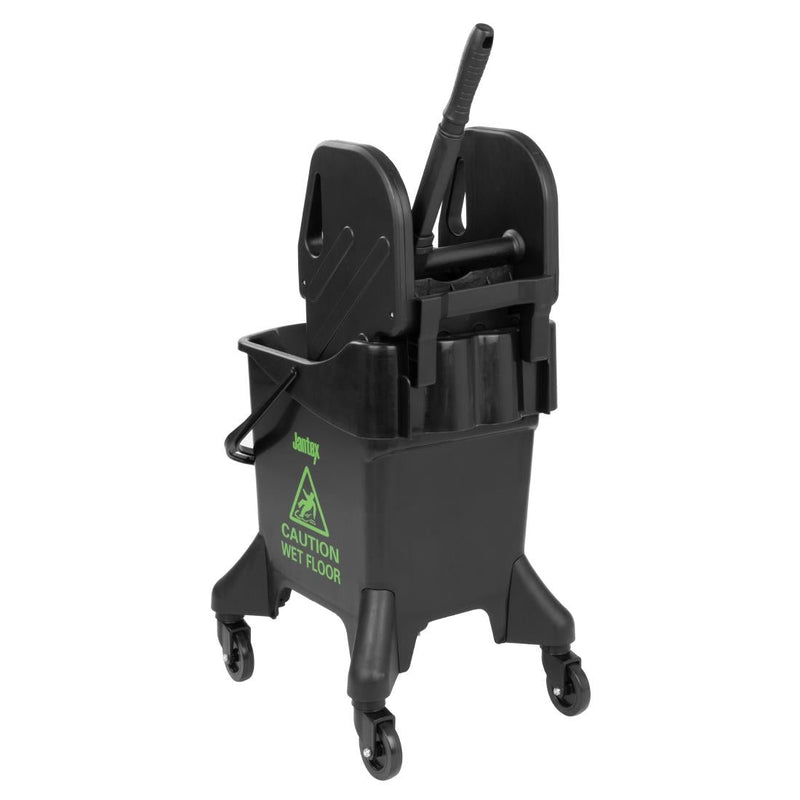 Jantex 21Ltr Tall Mop Bucket and Wringer - Green Print HW637