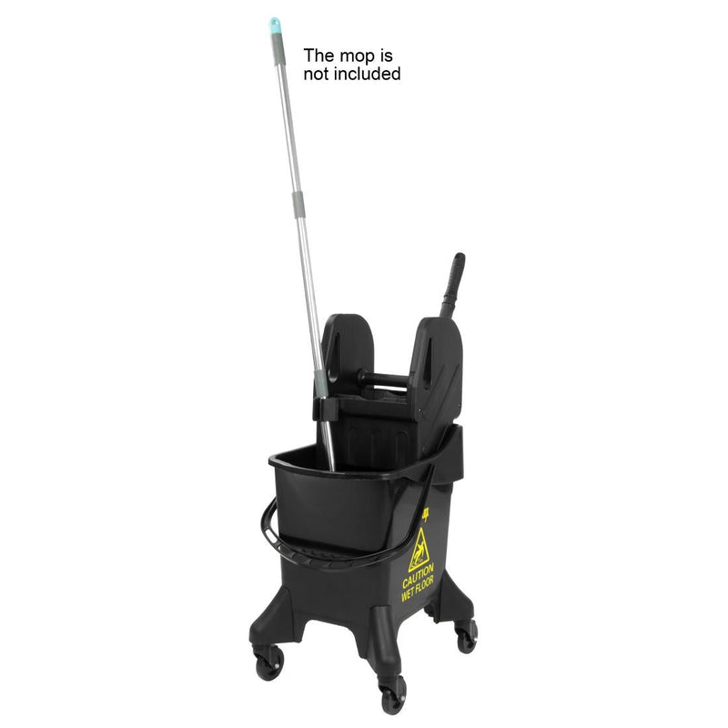 Jantex 21Ltr Tall Mop Bucket and Wringer - Yellow Print HW638