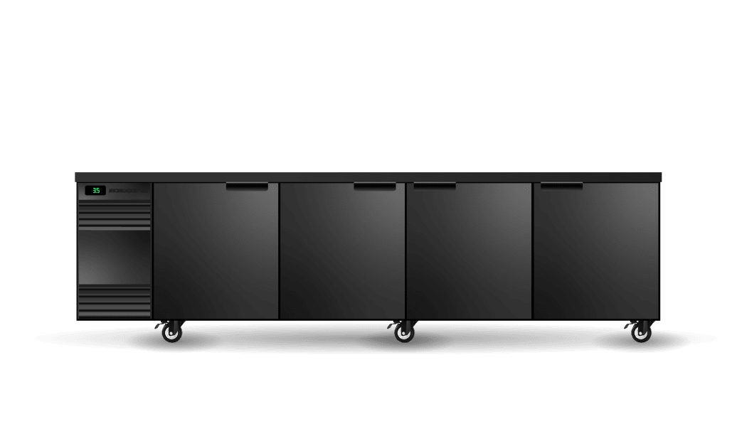 Skope Skope BackBar 4 Solid Swing Door CounterLine Fridge 721L - CL.4.SSW