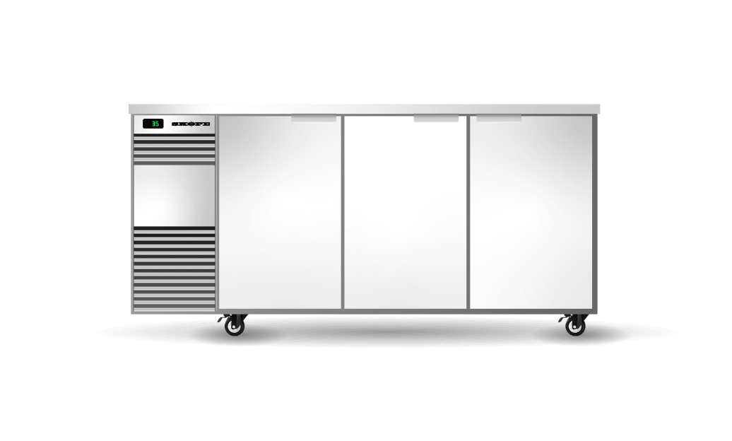 Skope Skope BackBar 3 Solid Swing Door Fridge 635L - BB.3.SSW