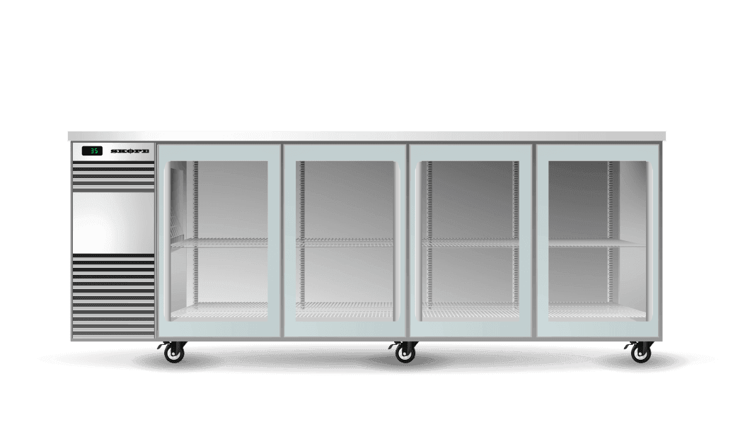 Skope Skope BackBar 4 Glass Sliding Door Fridge 860L - BB.4.GSL