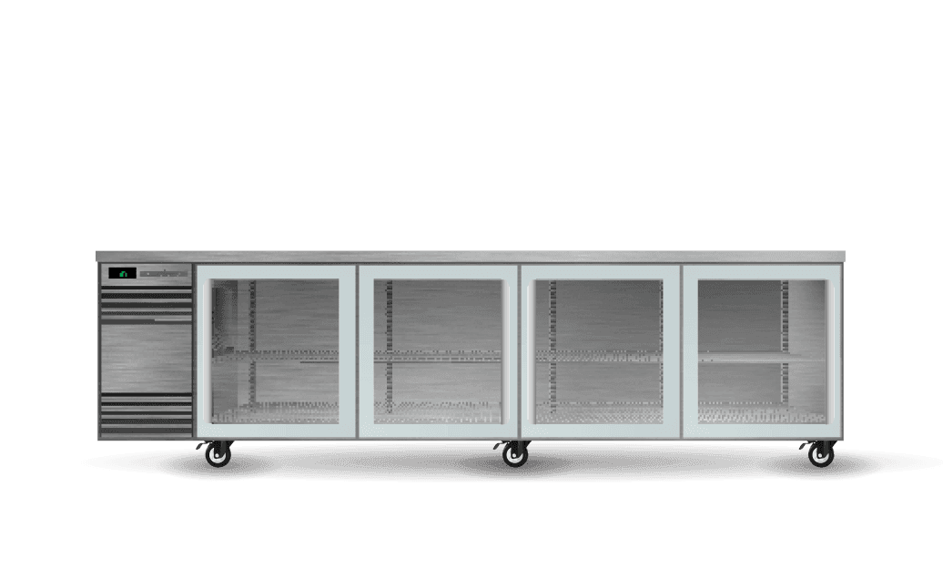 Skope Skope BackBar 4 Glass Sliding Door CounterLine Fridge 721L - CL.4.GSL