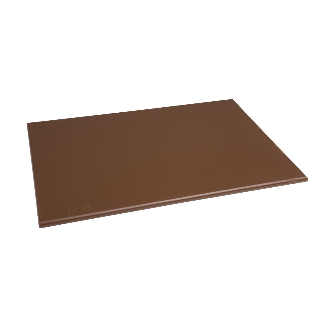 Hygiplas High Density Chopping Board Brown - 450x300x12mm J004