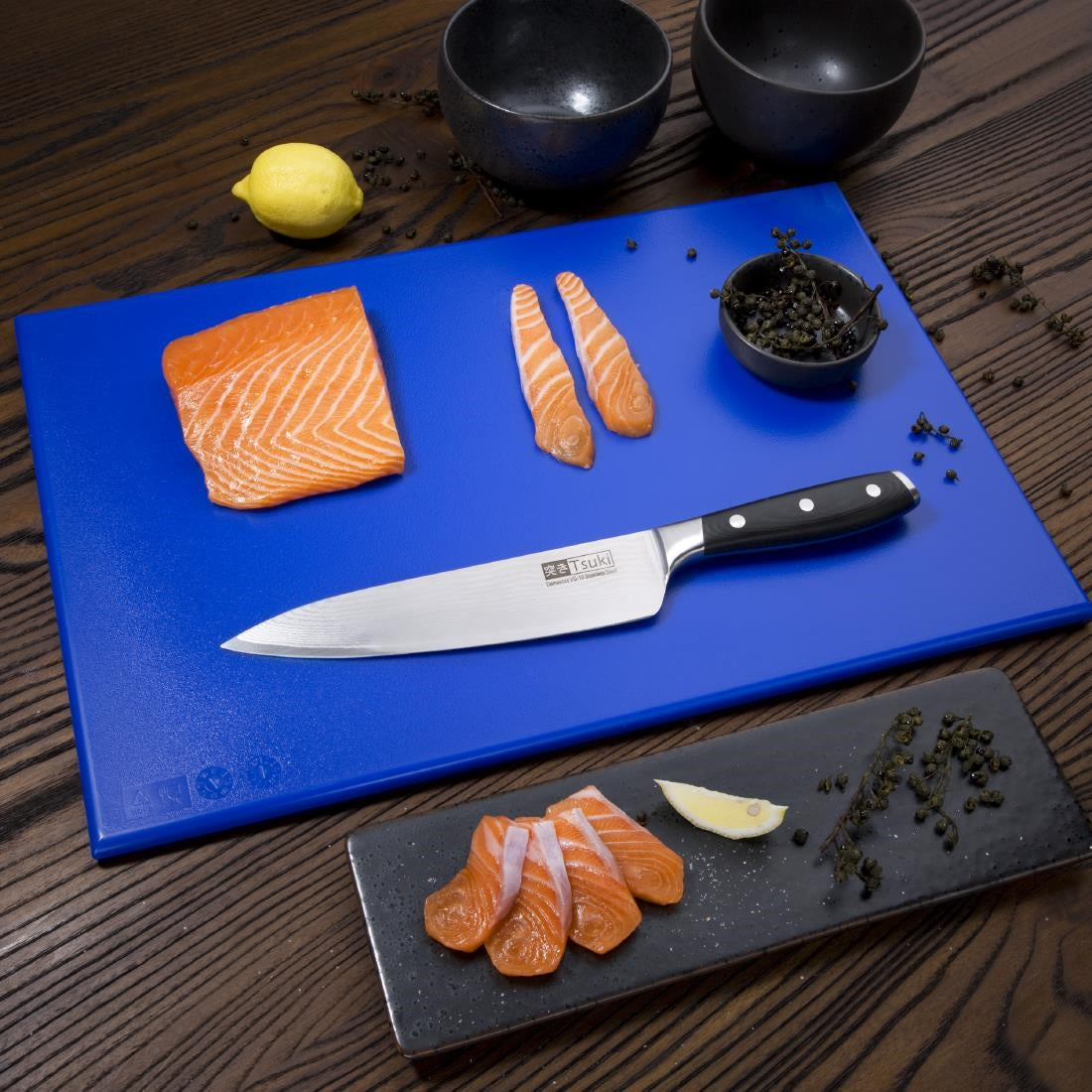 Hygiplas High Density Chopping Board Blue - 450x300x12mm J008
