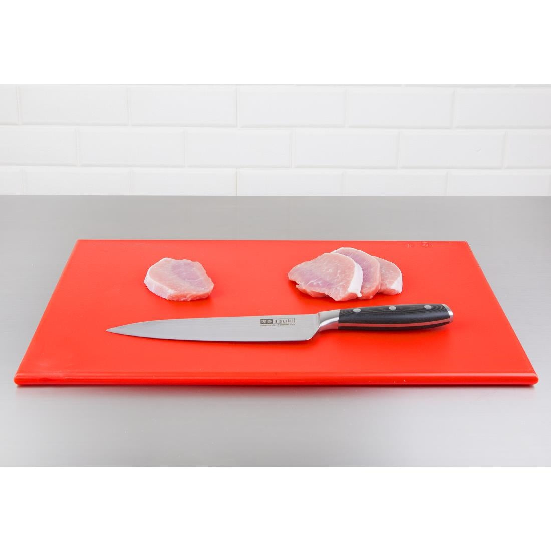 Hygiplas High Density Chopping Board Red - 450x300x12mm J010