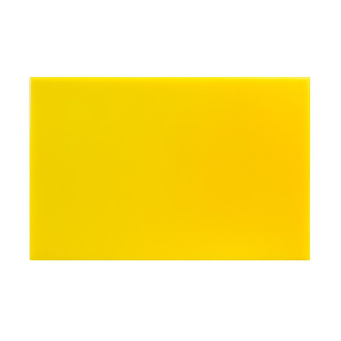 Hygiplas High Density Chopping Board Yellow - 450x300x12mm J020