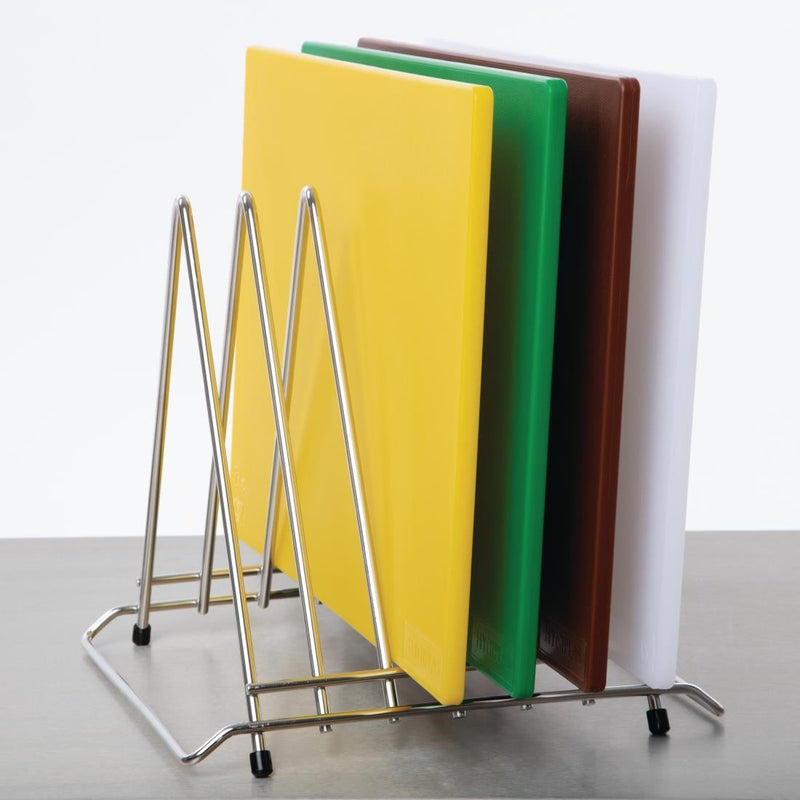 Hygiplas Triangle 6 slot Chopping Board Rack J027