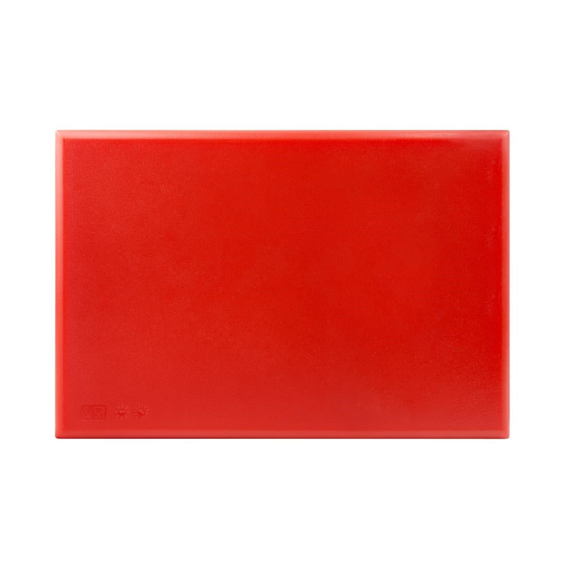 Hygiplas Extra Thick High Density Chopping Board Red - 450x300x20mm J034