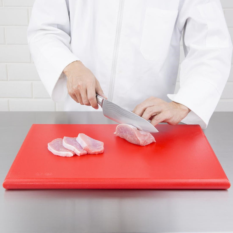 Hygiplas Extra Thick High Density Chopping Board Red - 450x300x20mm J034