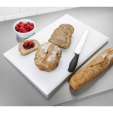 Hygiplas Extra Thick High Density Chopping Board White - 450x300x20mm J038