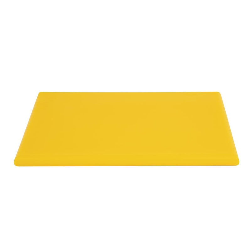 Hygiplas Extra Thick High Density Chopping Board Yellow - 450x300x20mm J039